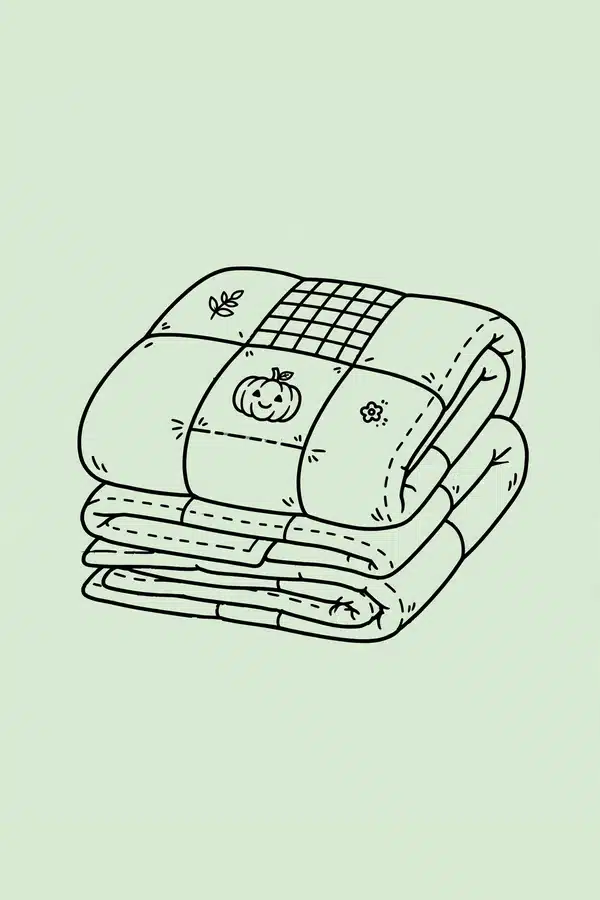 Folded Patchwork Quilt