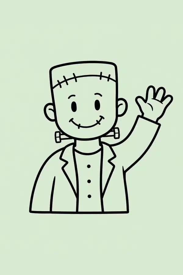 Frankenstein Friend Smiling