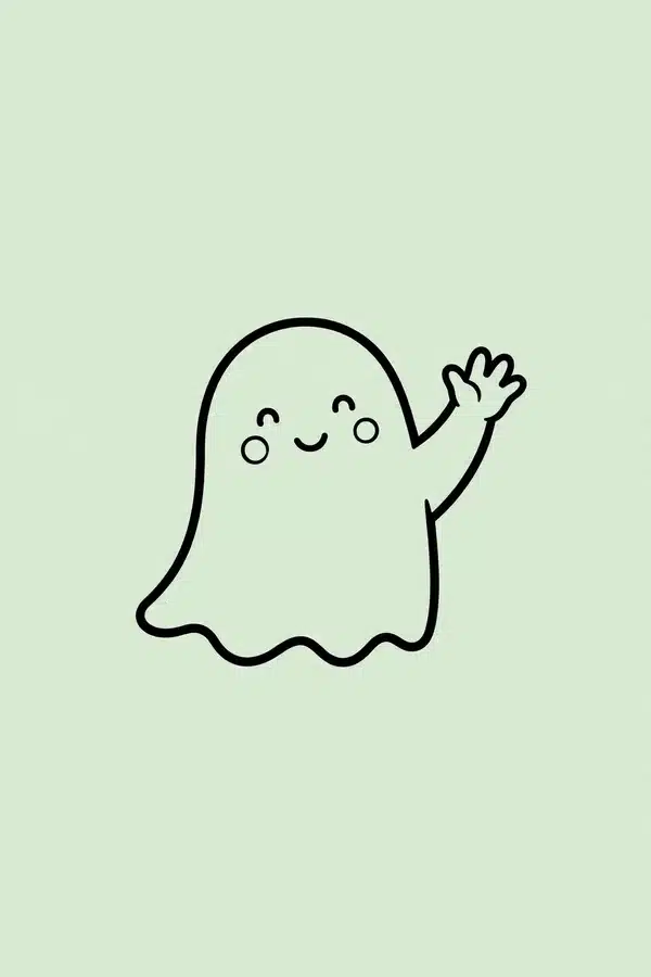 Friendly Ghost Waving