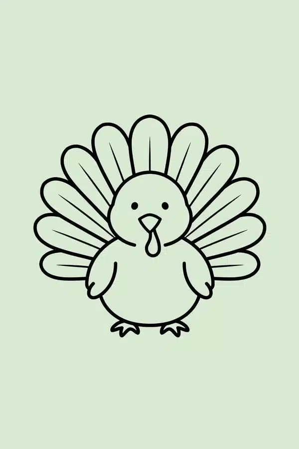 Friendly Turkey Feathers