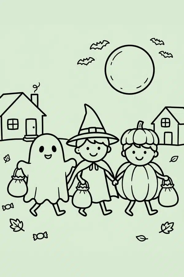 Friends Trick or Treating