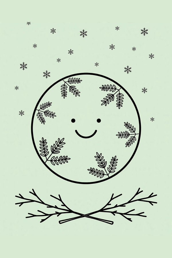 Frozen Bubble Floating in Cold Air