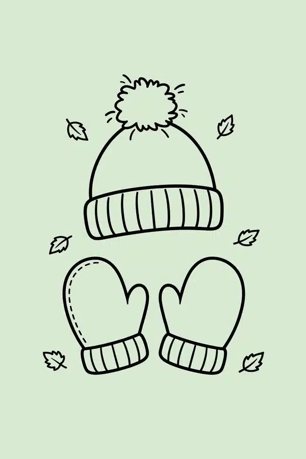 Mittens and Warm Hat Set