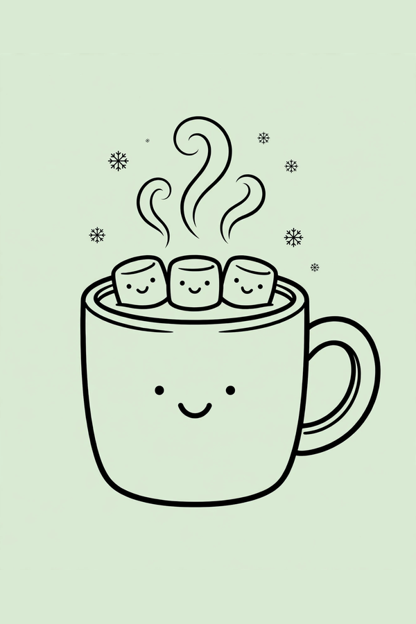 Mug of Hot Chocolate with Marshmallows