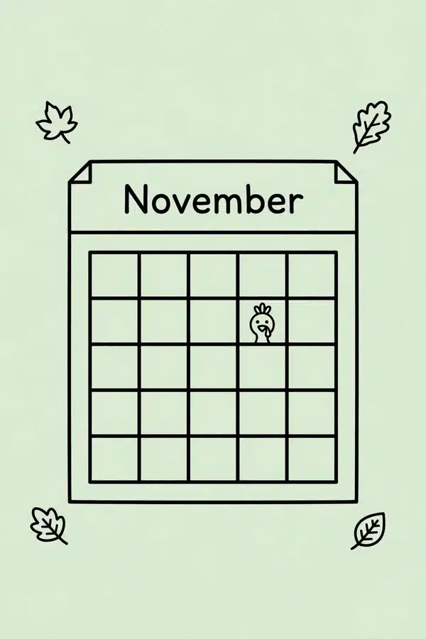 November Calendar Page
