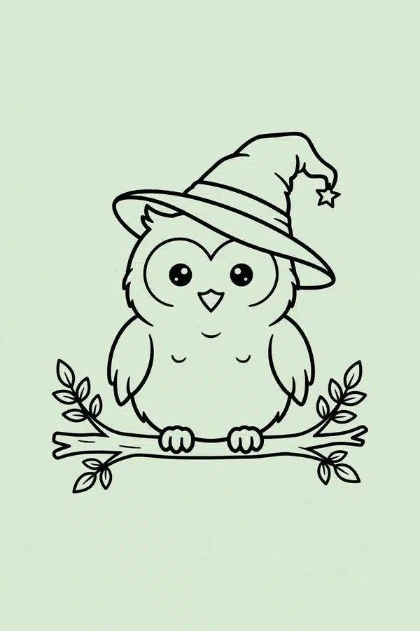 Owl in a Witch Hat