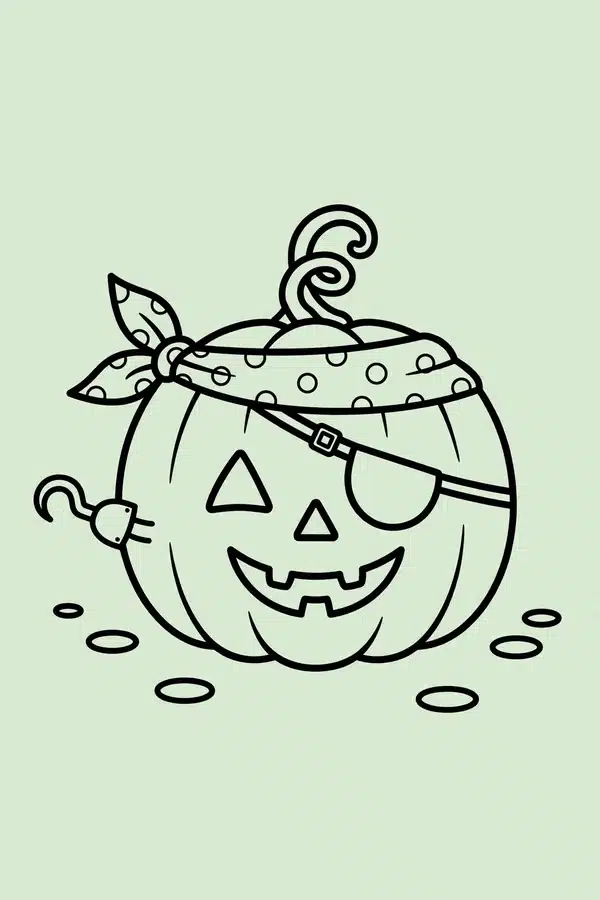 Pirate Jack-O-Lantern