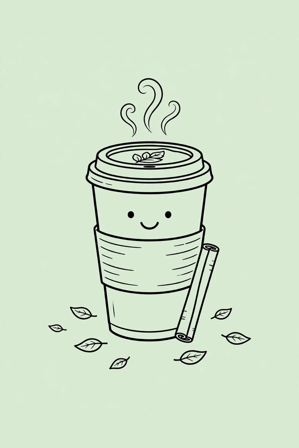 Pumpkin Spice Latte with Leaf Foam