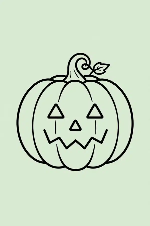 Smiling Jack-O-Lantern