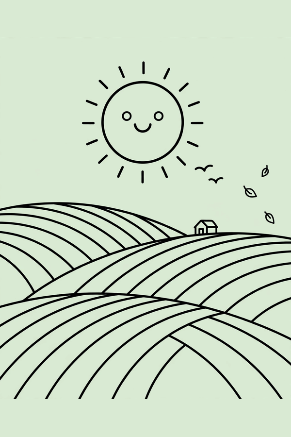 Sunrise Over Golden Fields