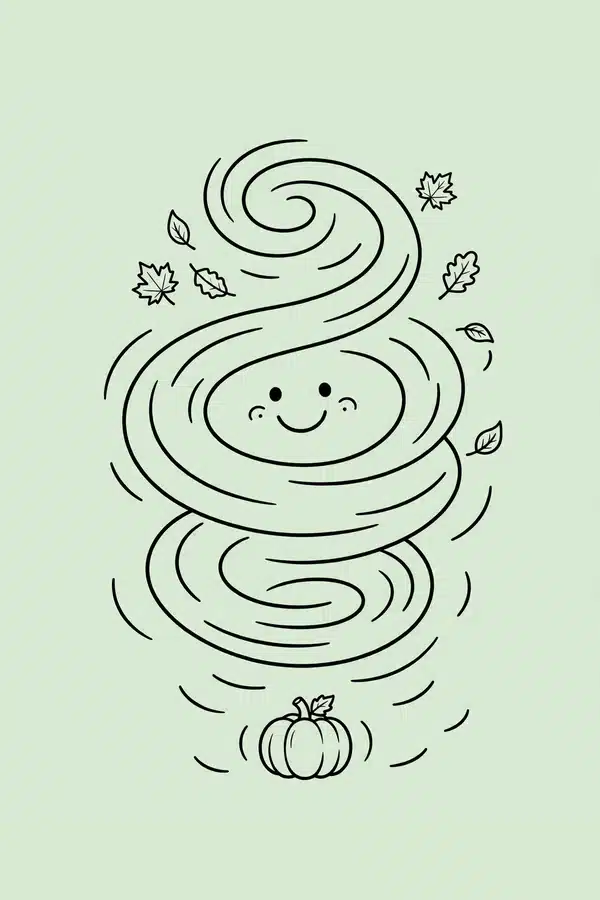 Whirlwind of Autumn Leaves