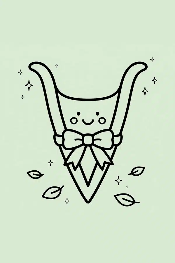 Wishbone Tied with a Ribbon